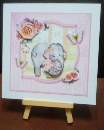 Mothers Day / Birthday - Elephants Mini Kit & Decoupage by Benita Jenkinson