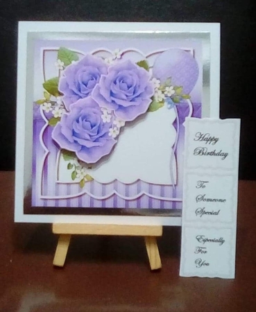 Purple Birthday Roses Mini Kit by Benita Jenkinson