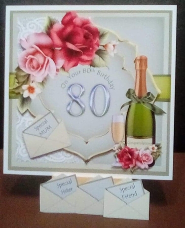 80th Birthday card Female by Benita Jenkinson