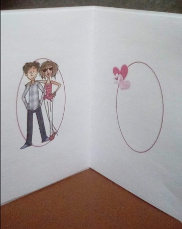 Falling in love anniversary insert by Benita Jenkinson
