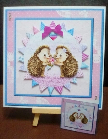 Sending Hedgehugs Decoupage Mini Kit by Benita Jenkinson