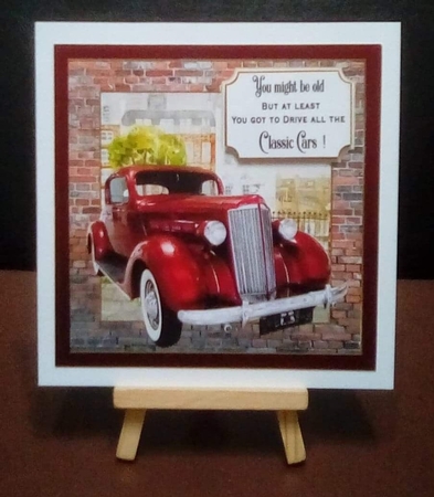 Classic car card front 4 by Benita Jenkinson
