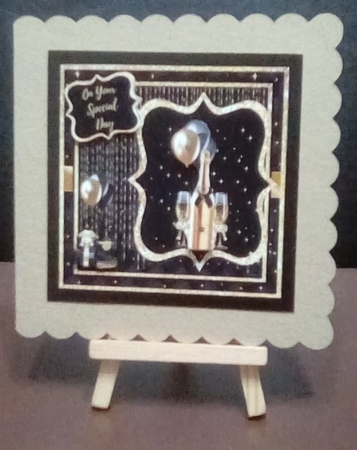 Gold Champagne Quick Card #1 by Benita Jenkinson