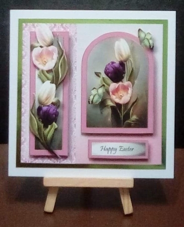 Floral Arched Frame - Tulips by Benita Jenkinson