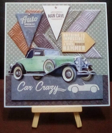 Vintage  Green  Car   Mini Kit by Benita Jenkinson