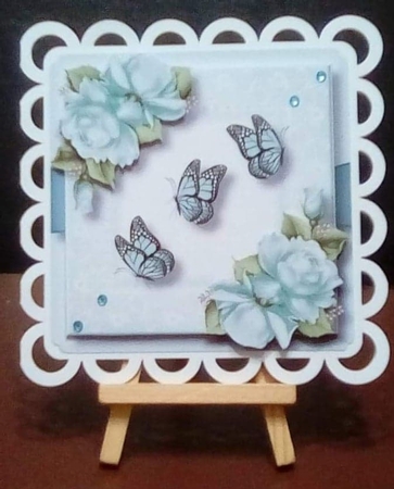 Butterflies & Roses - Baby Blue by Benita Jenkinson