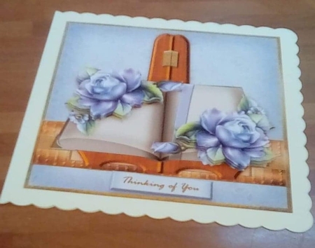 Vintage Books & Beautiful Roses Quick Cards Kit by Benita Jenkinson