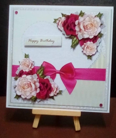  Heart  & Roses Large Bow  Mini Kit by Benita Jenkinson