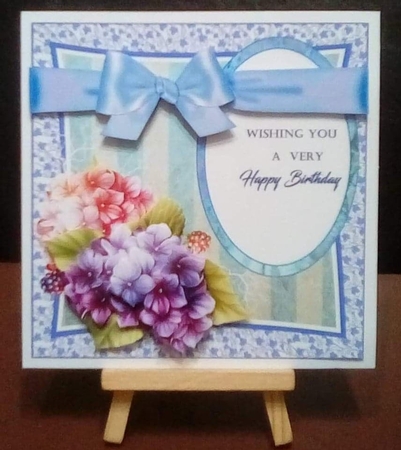 Pretty Hydrangeas 6 x 6 by Benita Jenkinson