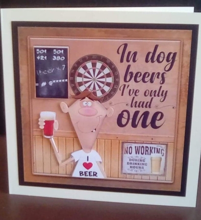 Its A Mans World Mini Card Bumper kit  by Benita Jenkinson