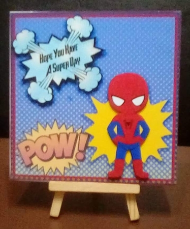 Superhero Mini card kit #2 7x7 by Benita Jenkinson