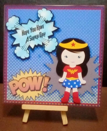 Superhero Mini card kit #4 7x7 by Benita Jenkinson