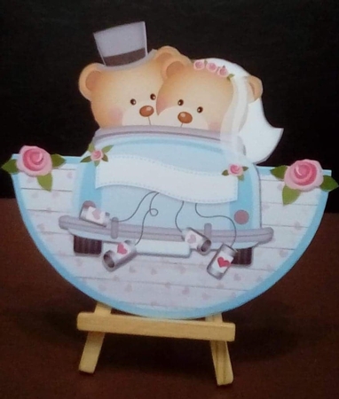 WEDDING CAR rocker card by Benita Jenkinson