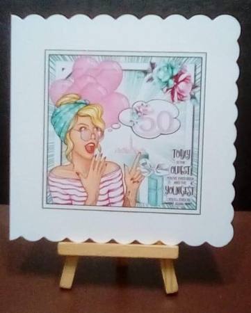 Pop Art 50th Birthday Mini Page Kit  by Benita Jenkinson