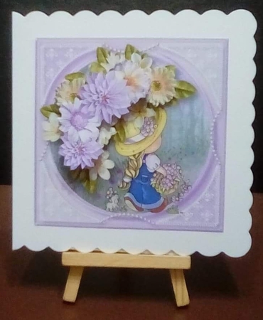 Picking Flowers - Decoupage Card Mini Kit by Benita Jenkinson