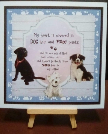 DOG HAIR quick card by Benita Jenkinson