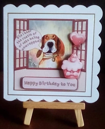 Birthday Pooch - Unisex card by Benita Jenkinson