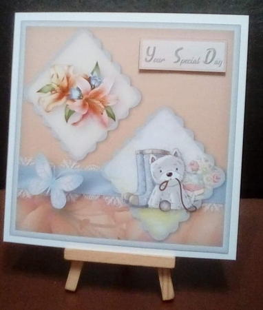 Little Westie - Double Diamond Card Mini Kit by Benita Jenkinson