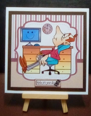 8x8 Relax dad its your special day mini kit by Benita Jenkinson