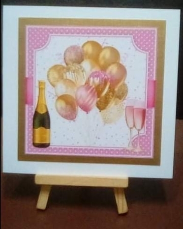 Celebration Balloons 7x7 by Benita Jenkinson