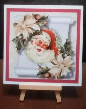 Vintage Christmas Parchment Scroll 7 by Benita Jenkinson