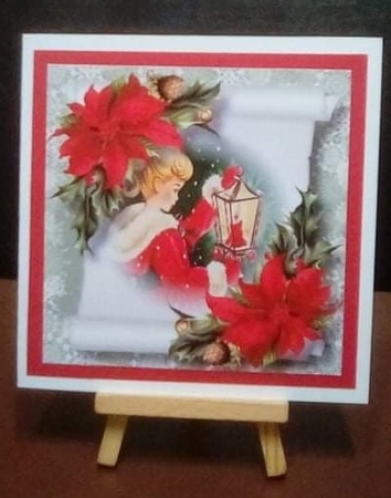 Vintage Christmas Parchment Scroll 8 by Benita Jenkinson