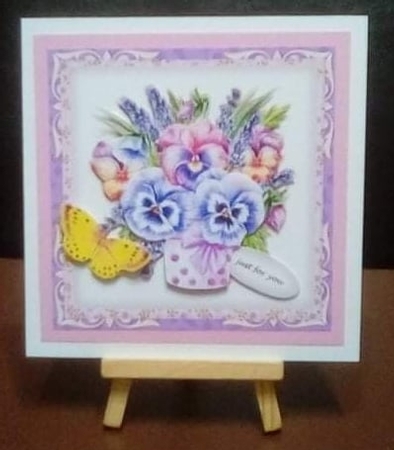 Pansies Bouquet Mini Kit by Benita Jenkinson