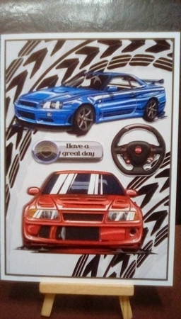 Fast cars A5 by Benita Jenkinson