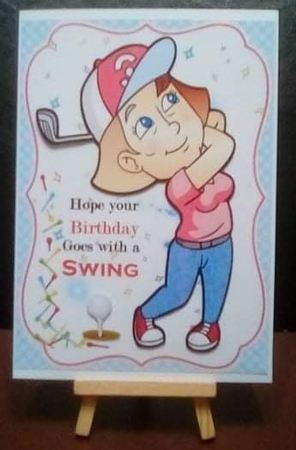 Birthday swing golf ladies by Benita Jenkinson