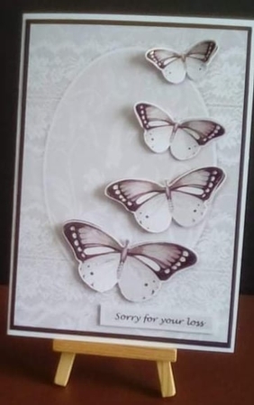 A5 Sympathy Butterflies mini kit by Benita Jenkinson