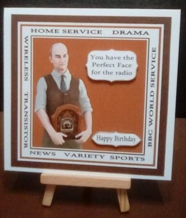 MALE BIRTHDAY CARD, RADIO TERMS by Benita Jenkinson
