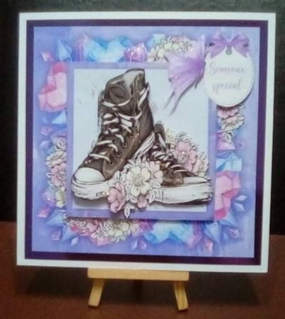 Black Grunge Trainers 8x8 Mini Kit by Benita Jenkinson