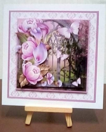 Pink Perfection - Decoupage Card Mini Kit by Benita Jenkinson