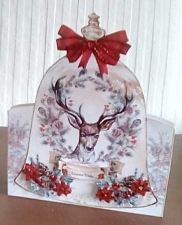 Watercolour Christmas Bell - Bumper Shaped Mini Page Kits by Benita Jenkinson