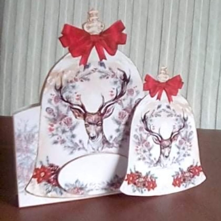 Watercolour Christmas Bell - Bumper Shaped Mini Page Kits by Benita Jenkinson