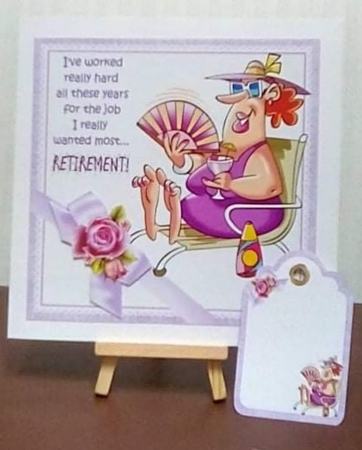 8x8 Sally worked hard for retirement mini kit by Benita Jenkinson