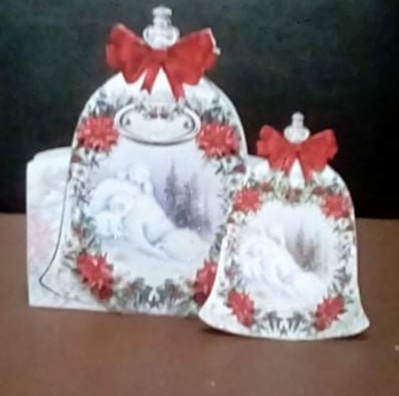 Watercolour Christmas Bell 10 - Shaped Mini Page Kit by Benita Jenkinson