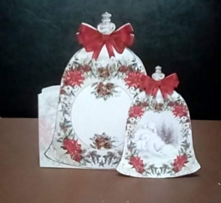 Watercolour Christmas Bell 10 - Shaped Mini Page Kit by Benita Jenkinson