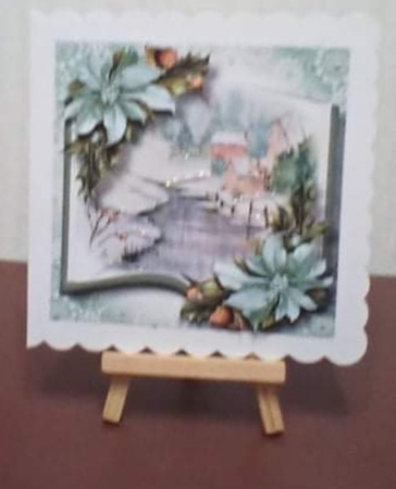 Open Book Scenic Christmas - Frozen Stream by Benita Jenkinson