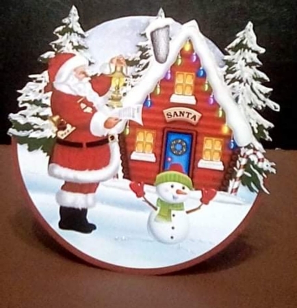 SANTAS HOUSE rocker card by Benita Jenkinson