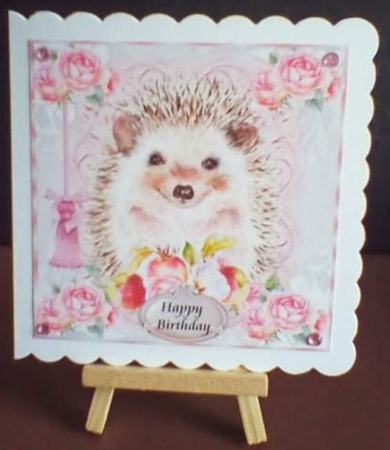 Pink Floral Little Hedgehog Mini Kit by Benita Jenkinson