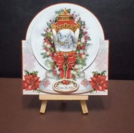 Christmas Lantern Snowglobe - Shaped Mini Page Kit by Benita Jenkinson