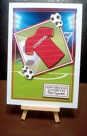 A5 Card Front with Toppers, sentiments and decoupage   by Benita Jenkinson