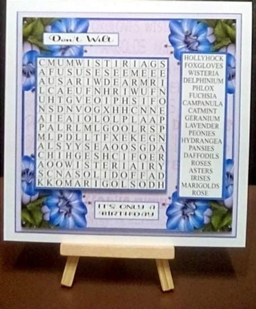 Floral Word search, Garden Flowers by Benita Jenkinson