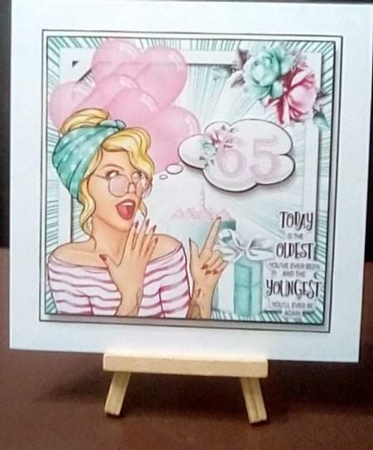 Pop Art 65th Birthday Mini Page Kit  by Benita Jenkinson