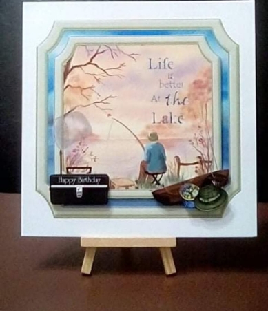 Down at the lake Fishing by Benita Jenkinson