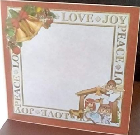 7x7 Peace love & Joy nativity by Benita Jenkinson