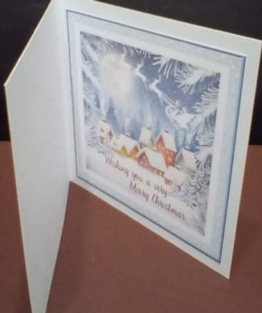 Christmas Scenes 5.5 x 5.5ins Inserts x 2 No:2 by Benita Jenkinson