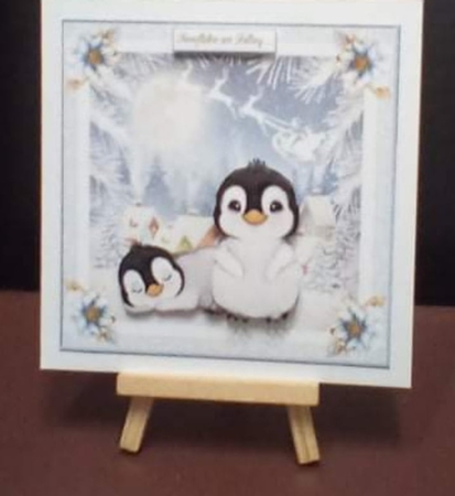 Christmas Scenes 5.5 x 5.5ins Inserts x 2 No:2 by Benita Jenkinson