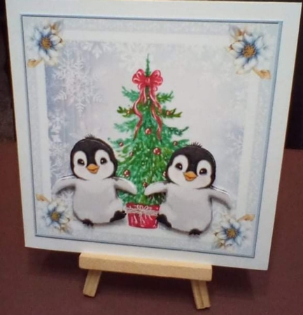 Christmas Scenes 5.5 x 5.5ins Inserts x 2 No:2 by Benita Jenkinson